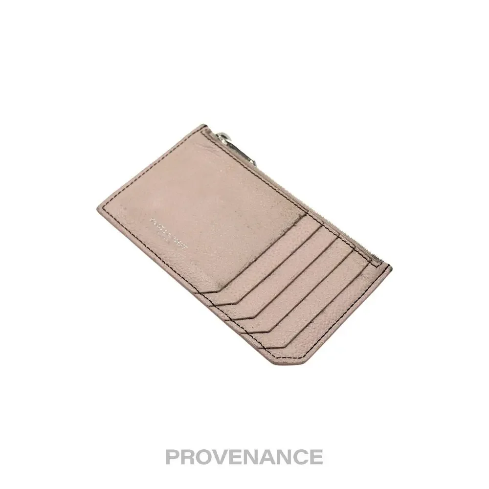 🔴 Saint Laurent Paris SLP Fragment Zip Card Wallet - Powder Pink - Picture 4 of 10